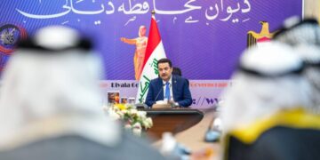 السوداني لشيوخ عشائر ووجهاء ديالى ,,, تمثلون سنداً حقيقياً للحكومة