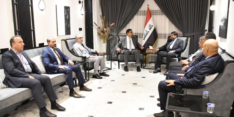 نائب الامين العام لحزب دعاة الإسلام / تنظيم العراق يستقبل وفد حركة عطاء برئاسة خالد كبيان والامين العام لتيار وطنيون