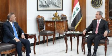 رئيس مجلس القضاء الأعلى يستقبل نائب رئيس الوزراء وزير التخطيط