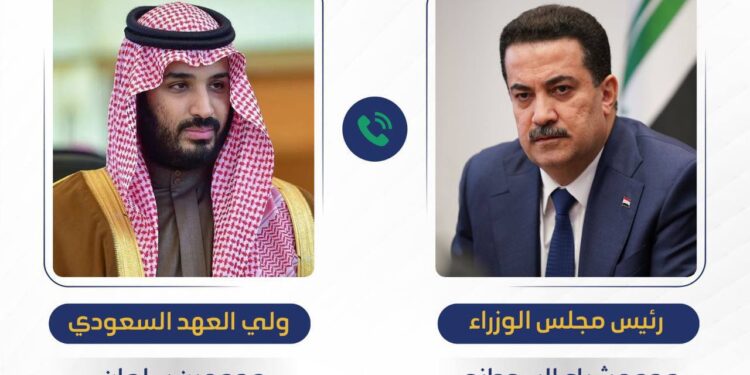 السوداني وولي العهد السعودي يبحثان العلاقات الثنائية