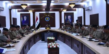 قائد شرطة بغداد يرأس المؤتمر الأمني الموسع بمقر القيادة