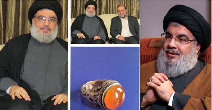 عرض خاتم نصرالله في ايران بمزاد علني يعود ريعه للشعب اللبناني