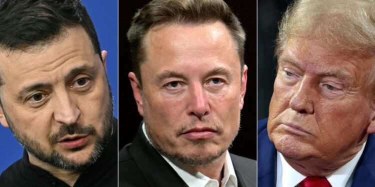 ماسك يشــــارك في مكالمة هاتفية بين ترمب وزيلينسكي