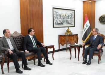 رئيس مجلس القضاء الاعلى يستقبل المندلاوي وياسر المالكي