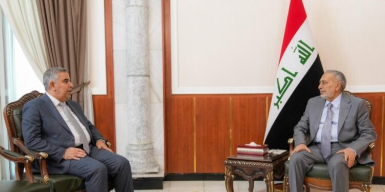 المشهداني ووزير الزراعة يبحثان سبل انعاش الاقتصاد المحلي