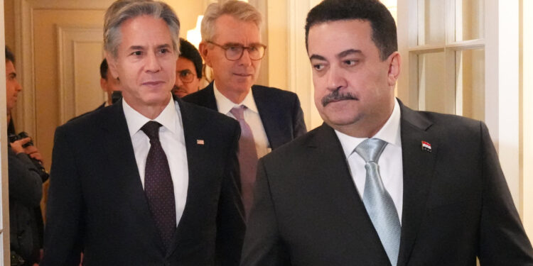 بلينكن يسلم السوداني رسائل إلى الفصائل المدعومة من إيران