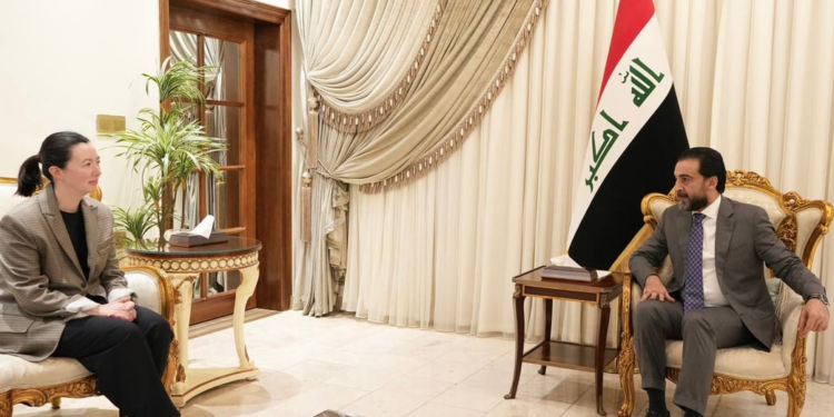 الحلبوسي يستقبل نائبَ مساعد وزير الخارجية الأميركي لشؤون الشرق الأوسط