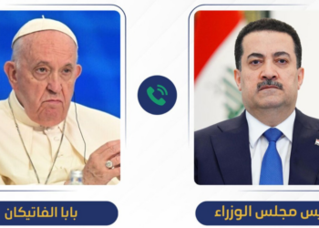 السوداني يتلقى اتصالاً من بابا الفاتيكان