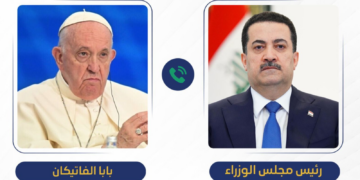 السوداني يتلقى اتصالاً من بابا الفاتيكان