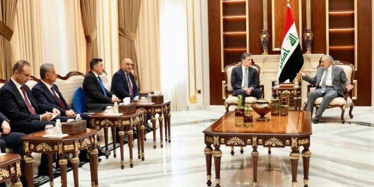 المشهداني يستقبل بارزاني