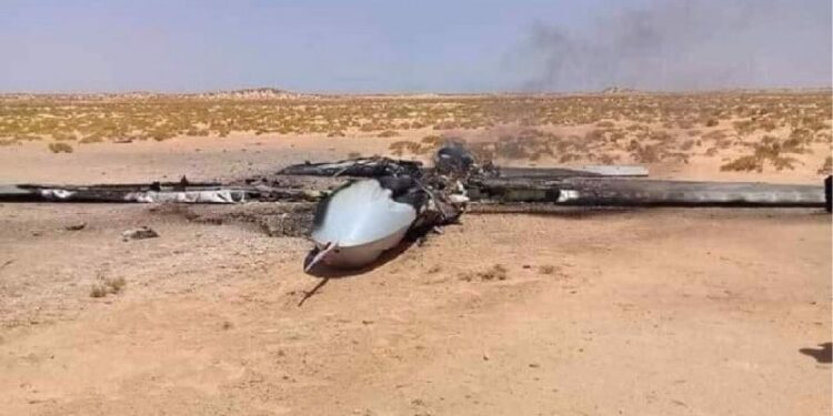 العثور على “حطام طائرة مسيّرة “غامضــــة في بادية السماوة