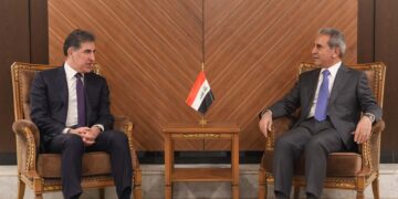 رئيس مجلس القضاء الأعلى يستقبل رئيس إقليم كردستان