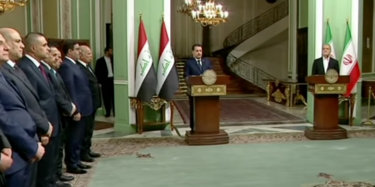 السوداني من طهران: مؤتمر دولي في بغداد لاستقرار المنطقة وندعم خيارات الشعب السوري