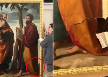 تضرر لوحة من القرن السادس عشر بعد حادث تعثر في متحف