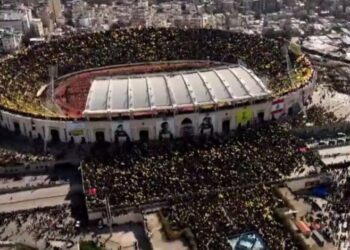 بدء مراسم تشييع السيد حسن نصر الله في المدينة الرياضية ببيروت