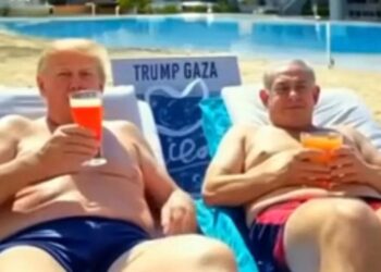 أول ظهور لمخرج فيديو “ريفييرا غزة”,, شريط ساخر استغله ترمب