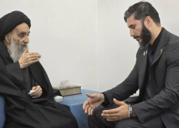 المرجع الأعلى يستقبل الطبيب العراقي البريطاني