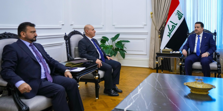 السوداني يستقبل رئيس مجلس المفوضين في المفوضية العليا المستقلة للانتخابات