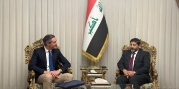 الأسدي يستقبـــل القائم بالاعمال الاسترالي