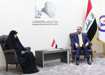 رئيس هيأة الإعلام والاتصالات يستقبل وزيرة الاتصالات