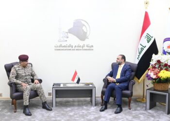 رئيس هيأة الإعلام يستقبل رئيس خلية الإعلام الأمني