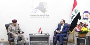 رئيس هيأة الإعلام يستقبل رئيس خلية الإعلام الأمني