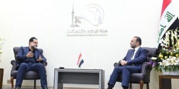 رئيس هيأة الإعلام والاتصالات يلتقي مستشار رئيس الوزراء لشؤون التنوع والتعددية