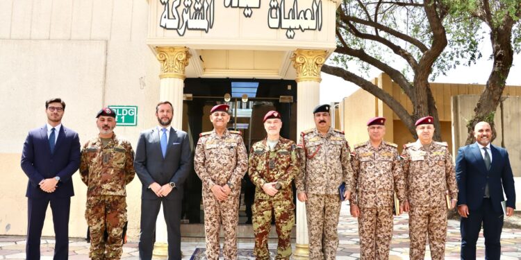 نائب قائد العمليات المشتركة يستقبل قائد العمليات المشتركة الإيطالي
