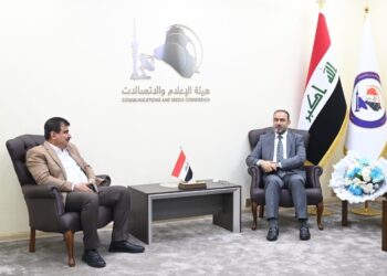 رئيس هيأة الإعلام والاتصالات يستقبل المستشار الأمني لوزارة الداخلية ويبحثان مواجهة التجاوزات الإلكترونية وتهديداتها للسلم المجتمعي