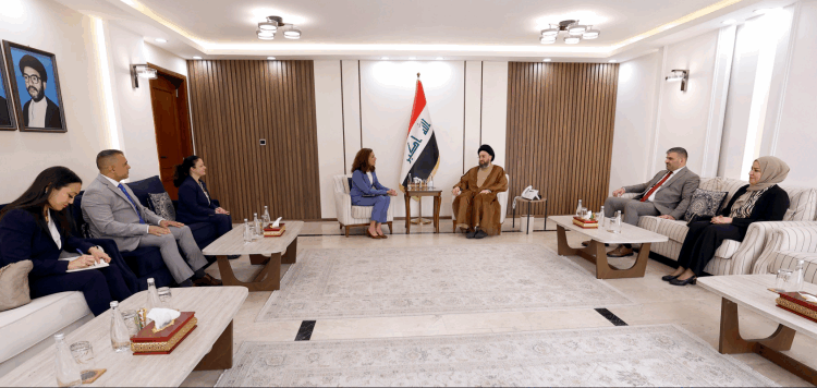 الحكيم يستقبل القائم بأعمال السفارة الأمريكية