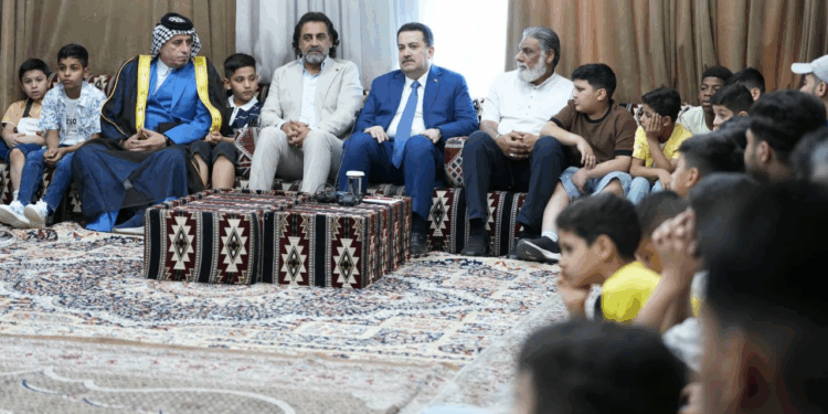 السوداني يضع حجر الأساس لمشروع “البيت الاجتماعي للإبداع”