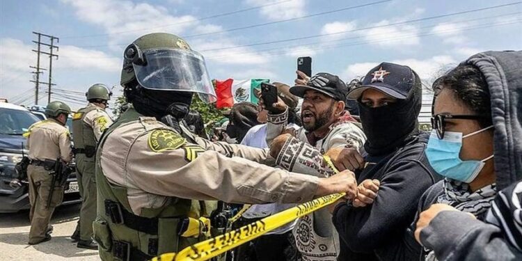 ترامب ينشر ألفي جندي في لوس أنجليس,,, تهديد بتعبئة المارينز