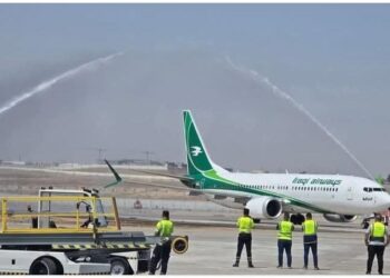 هبوط أول طائرة في مطار الموصل الدولي