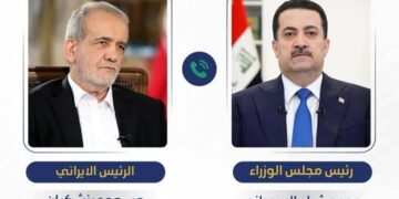 السوداني يتصل برئيس إيران ويؤكد تضامن العراق مع إيران