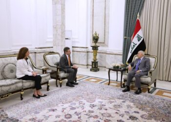 رئيس الجمهورية يستقبل القائم بأعمال السفارة الأمريكية الجديد لدى العراق