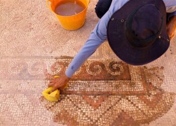 اكتشاف فسيفساء عمرها 1500 عام