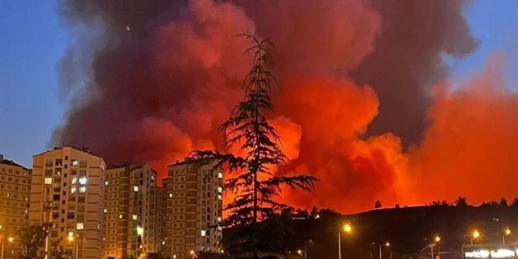 تركيا.. حرائق الغابات تقترب من رابع أكبر المدن,,بعد إجلاء 3500 شخص