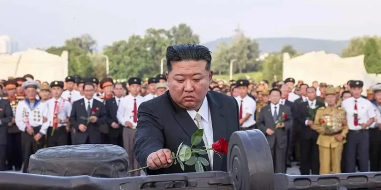زعيم كوريا الشمالية يتعهد بهـــزيمة أمريكا,,, في ذكرى الحرب