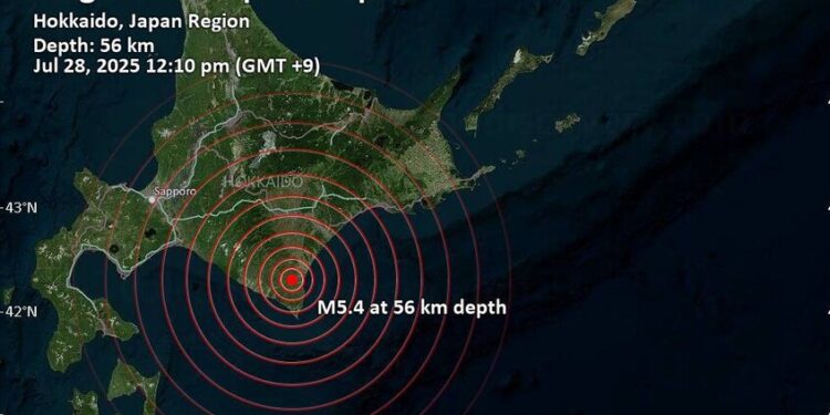 زلزال يضرب الساحل الشرقي لجزيرة هوكايدو اليابانية دون تسجيل أضرار