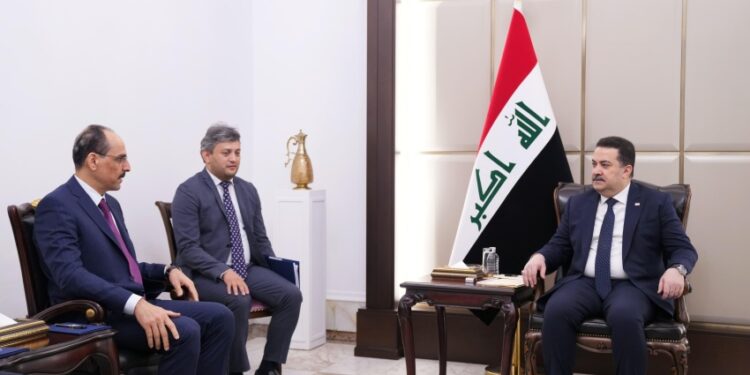 السوداني يســتقبل رئيس جهاز المخابرات التركي