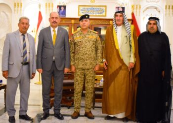 قائد عمليات بغداد يستقبل رئيس الاتحاد المحلي للجمعيات الفلاحية التعاونية في العاصمة