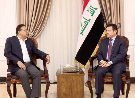 الاعرجي يلتقي السفير الهندي