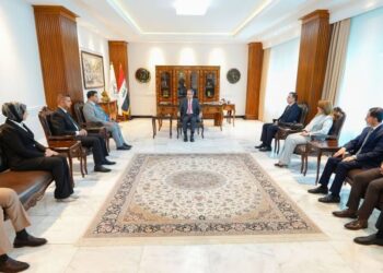 زيدان يستقبل رئيس اتحاد الحقوقيين العراقيين قاسم طعمة وأعضاء المكتب التنفيذي للاتحاد