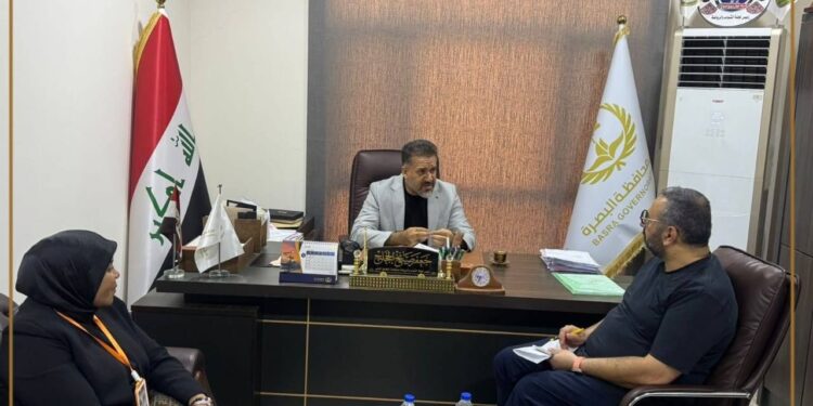 مجلس البصرة يبحث مع ممثلي الاتحاد الأوروبي أزمة المياه ويؤكد دعمه للمنظمات الدولية