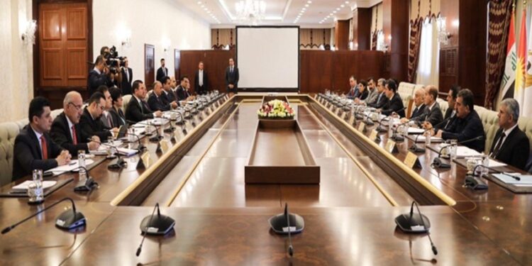 مجلس وزراء إقليم كردستان يعقد اجتماعه الاعتيادي برئاسة مسرور بارزاني
