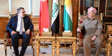 بارزاني يستقبل السفير التركي لدى العراق ويبحثان العلاقات الثنائية والملفات المشتركة