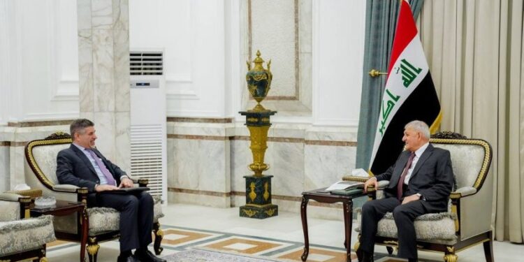 رئيس الجمهورية يؤكد حرص العراق على تعزيز الشراكة مع الولايات المتحدة