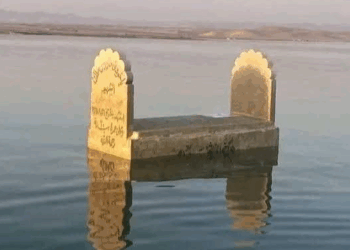 بحيرة سد الموصل تكشف عن مقبرة إيزيدية