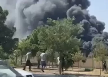 أنباء عن حريق قرب مطار تبريز في إيران