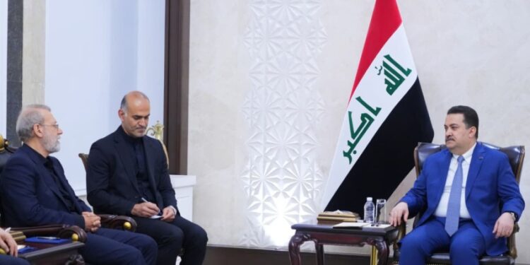 السوداني يستقبل الأمين العام للأمن القومي الإيراني